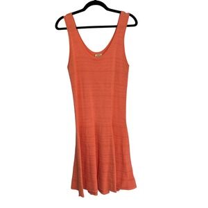Torn by Ronny Kobo Coral Textured Knit Tank Dress Size‎ L